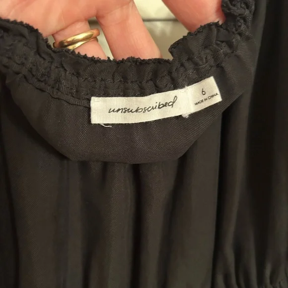 Unsubscribed Black Silk Dress Gothic Romance Whimsigoth Dark Fairycore - Picture 2 of 5